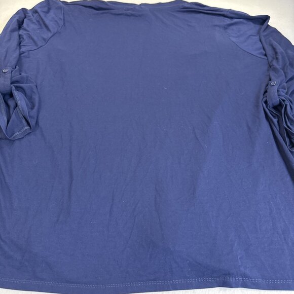 Kim Rogers Open Front Cardigan Size XL Navy Blue 3/4 sleeve - Picture 8 of 9